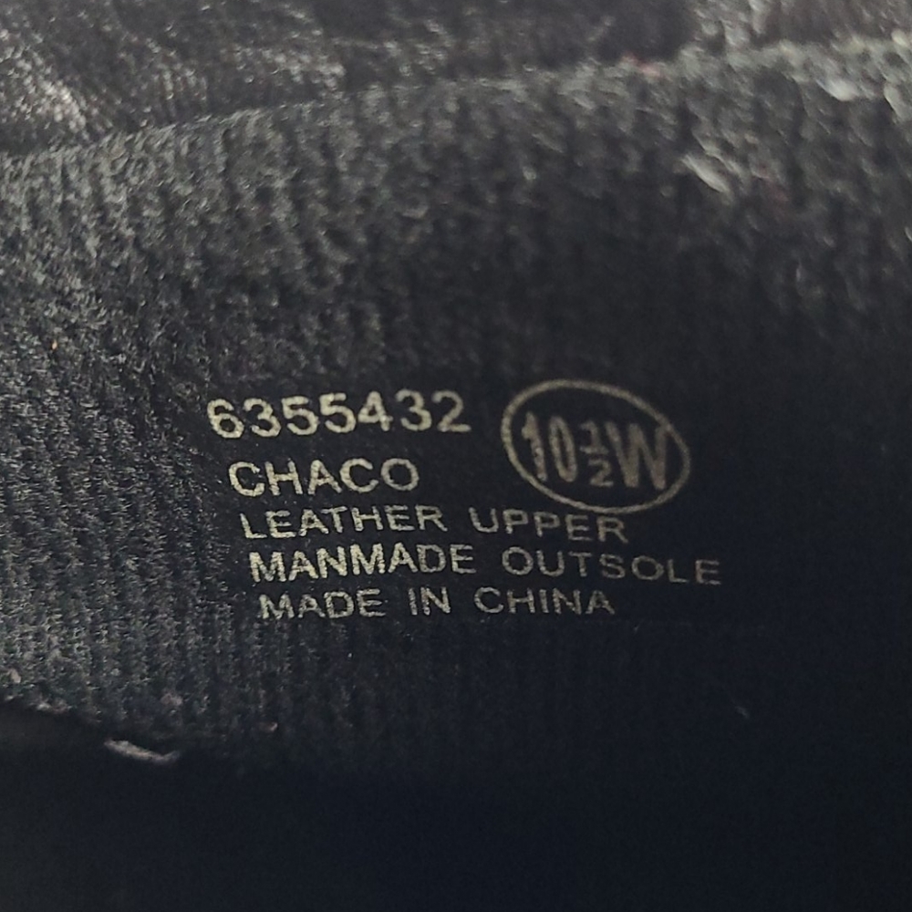 EARTH SHOE CHACO BLACK LEATHER SHOES 10.5W LACE UP - Picture 12 of 16